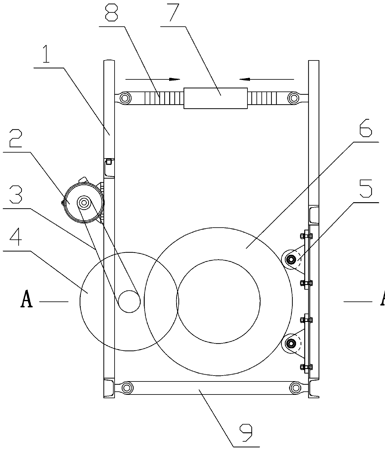 Automatic cutting device for pre-stressed high-strength concrete (PHC) tubular piles