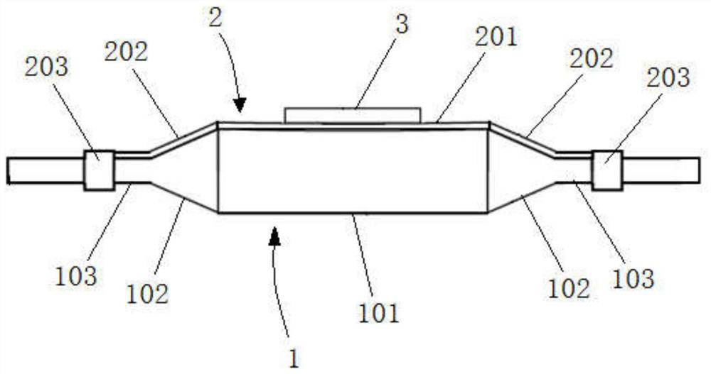 Balloon catheter for linearly segmenting gland tissue