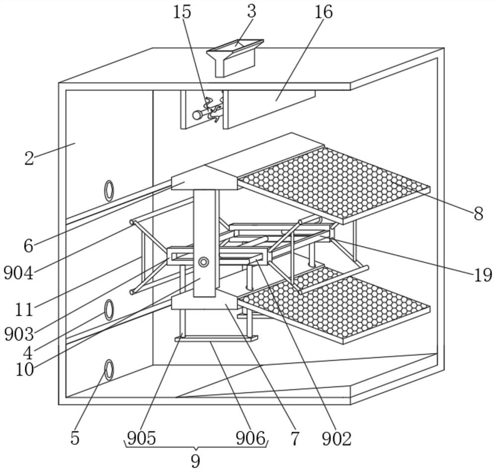 Interior and exterior wall high-silicon putty powder proportioning device and preparation method thereof