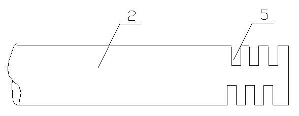 Temperature-measuring element shock resisting device and installation method thereof