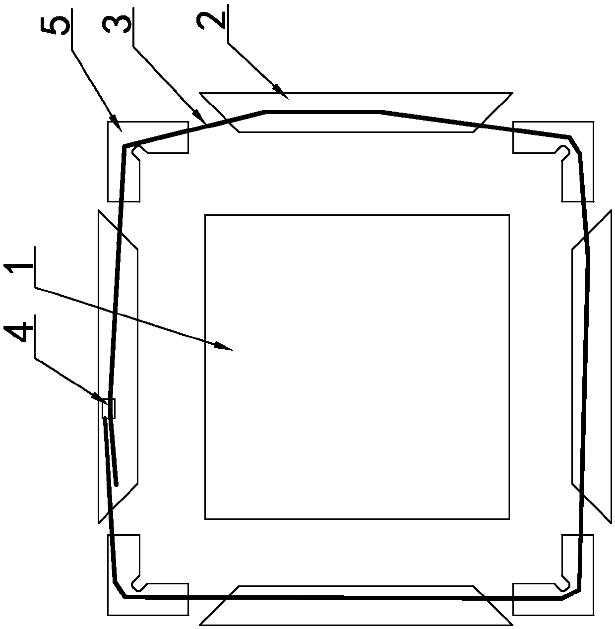 Door frame self-locking splicing structure