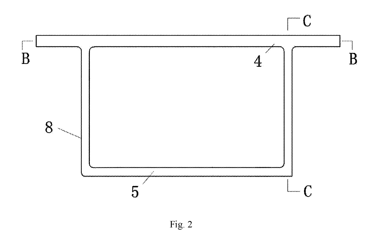 Segmental joint of cast-in-place uhpc beam bridge and construction method thereof