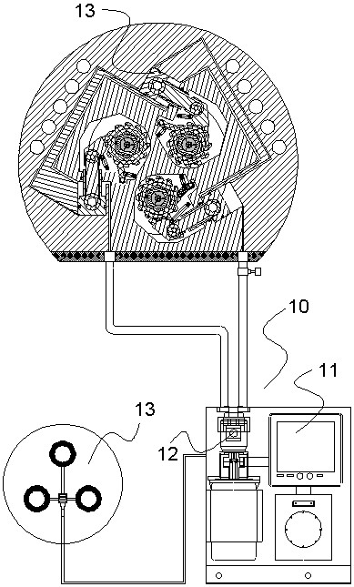 Anchor cable prestress control device and using method