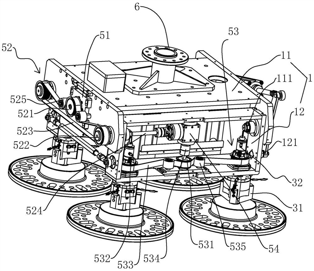 Brake disc sand core robot fixture