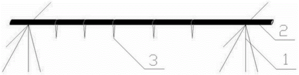 Device and construction method for negative moment steel bar suspension construction control protective layer