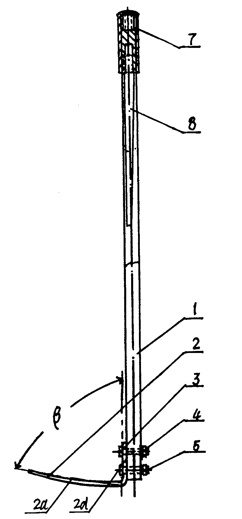 Multifunctional planing hoe and production method thereof