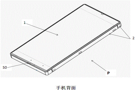 Antenna structure applied to mobile phone with metal rings and all-metal rear housing