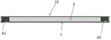 Antenna structure applied to mobile phone with metal rings and all-metal rear housing