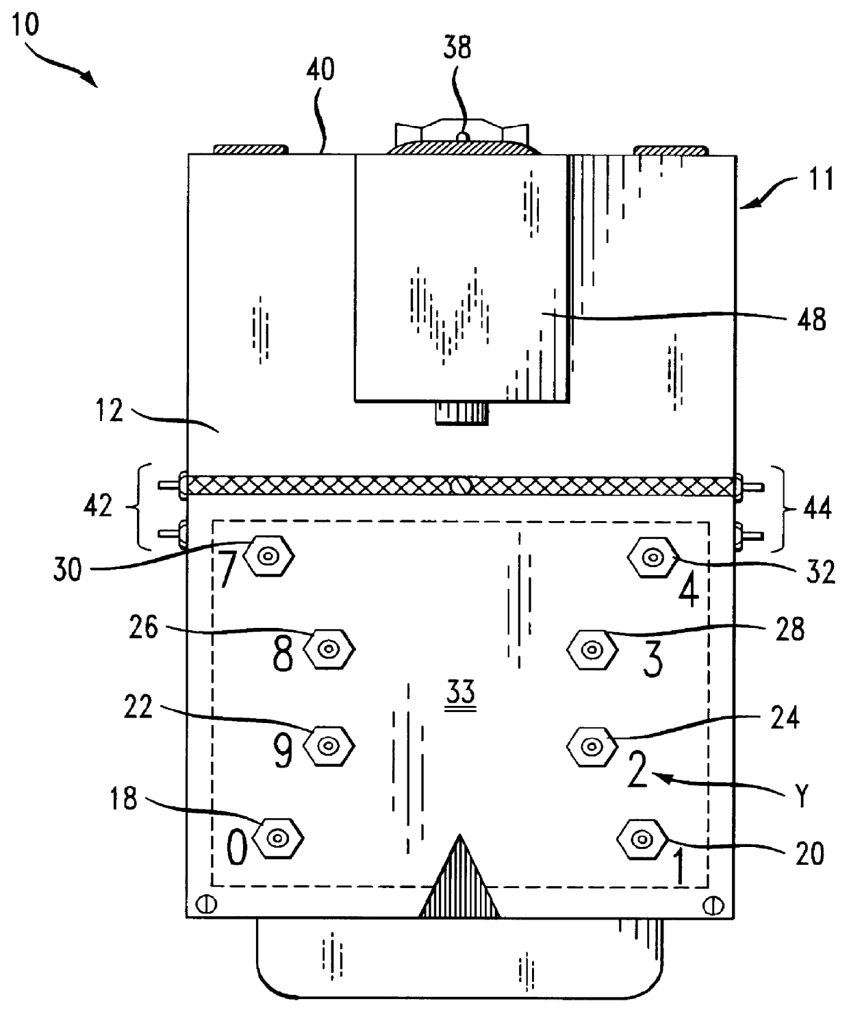 Remote control keypad unit