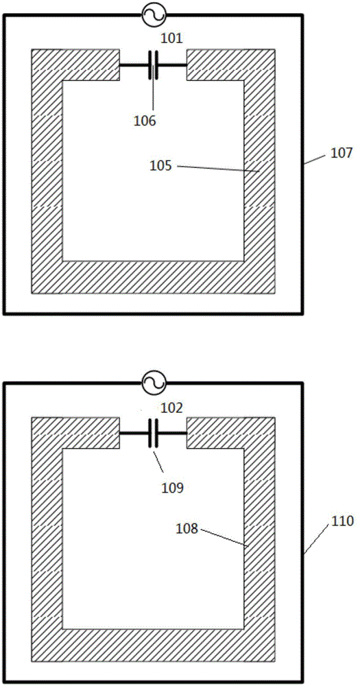 Self-resonant array antenna for through-the-earth communication and antenna unit