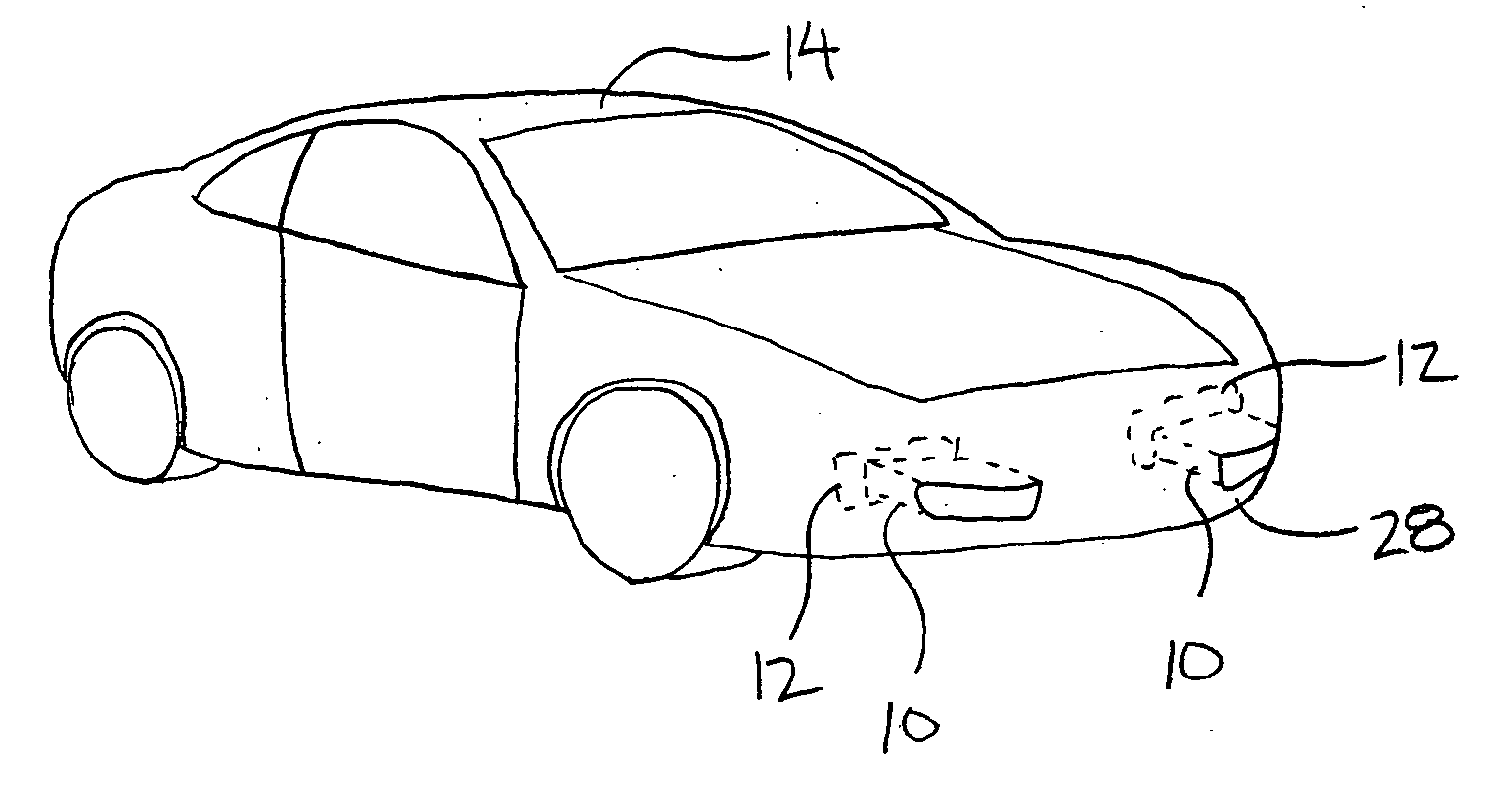 Headlight antiglare device