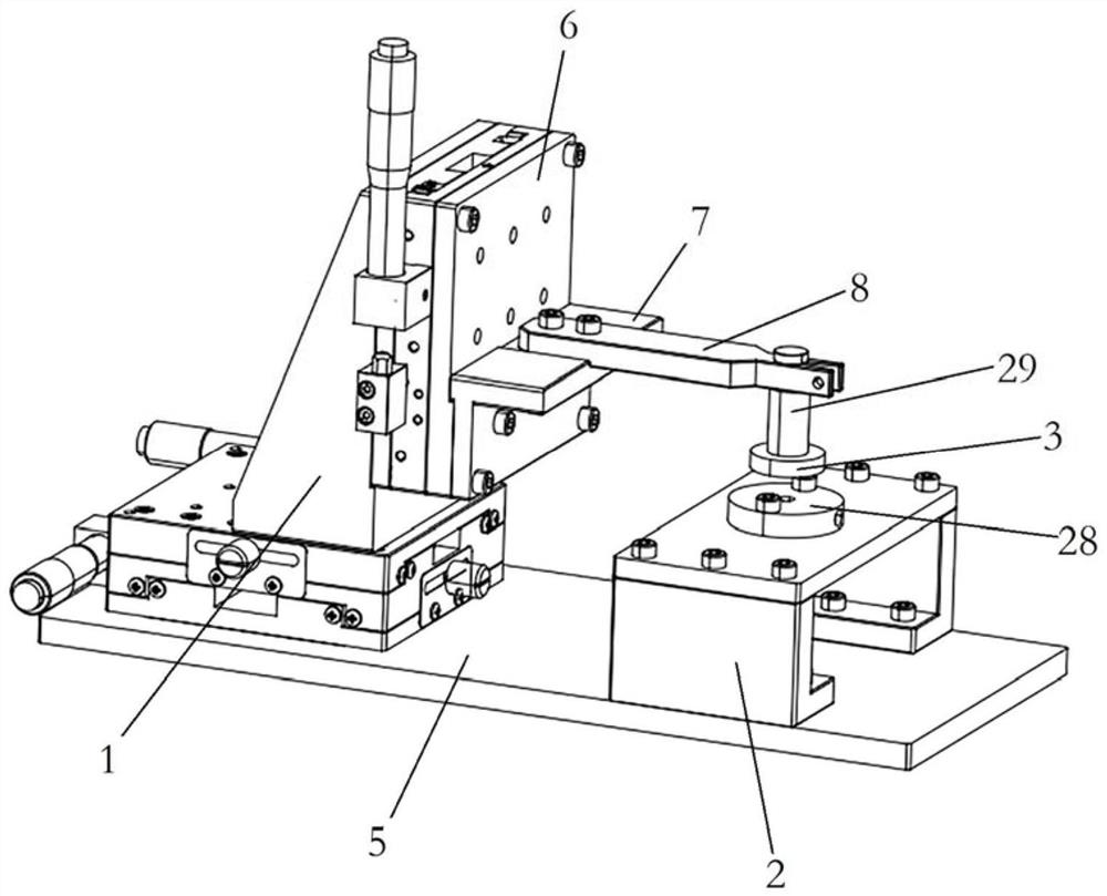 Detection tool for displacement sensor of magnetic suspension molecular pump