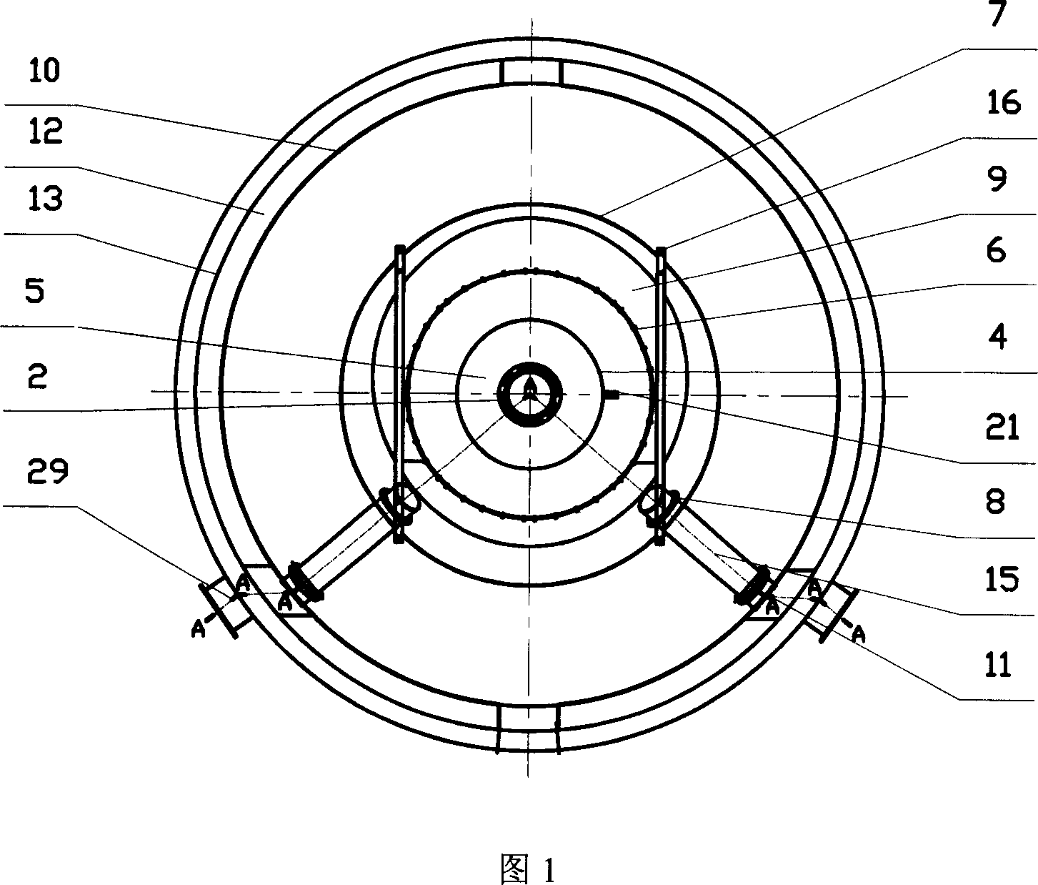 Foam pushing device of floatation machine