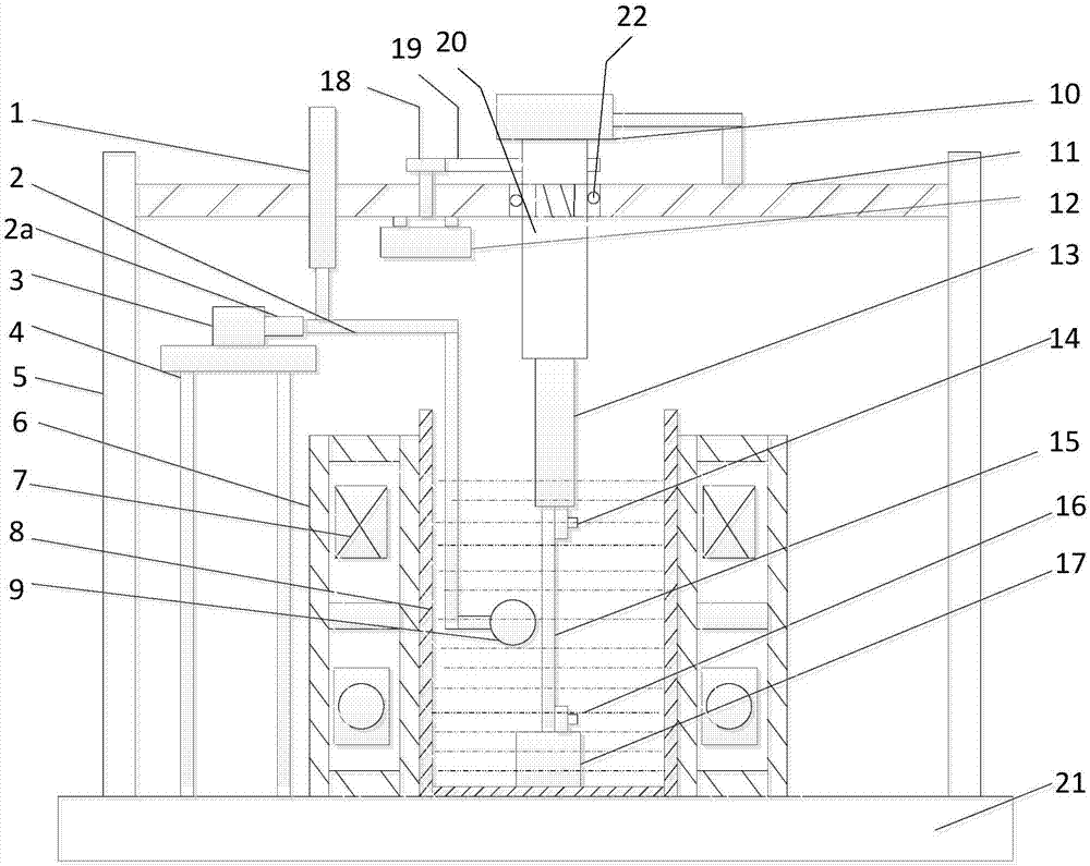 Test device and test method of critical current of superconductive wires under mixed stress