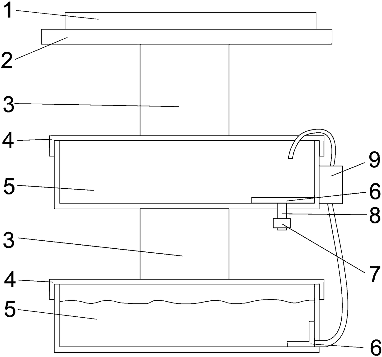 Solar double-layer pool type mosquito killer