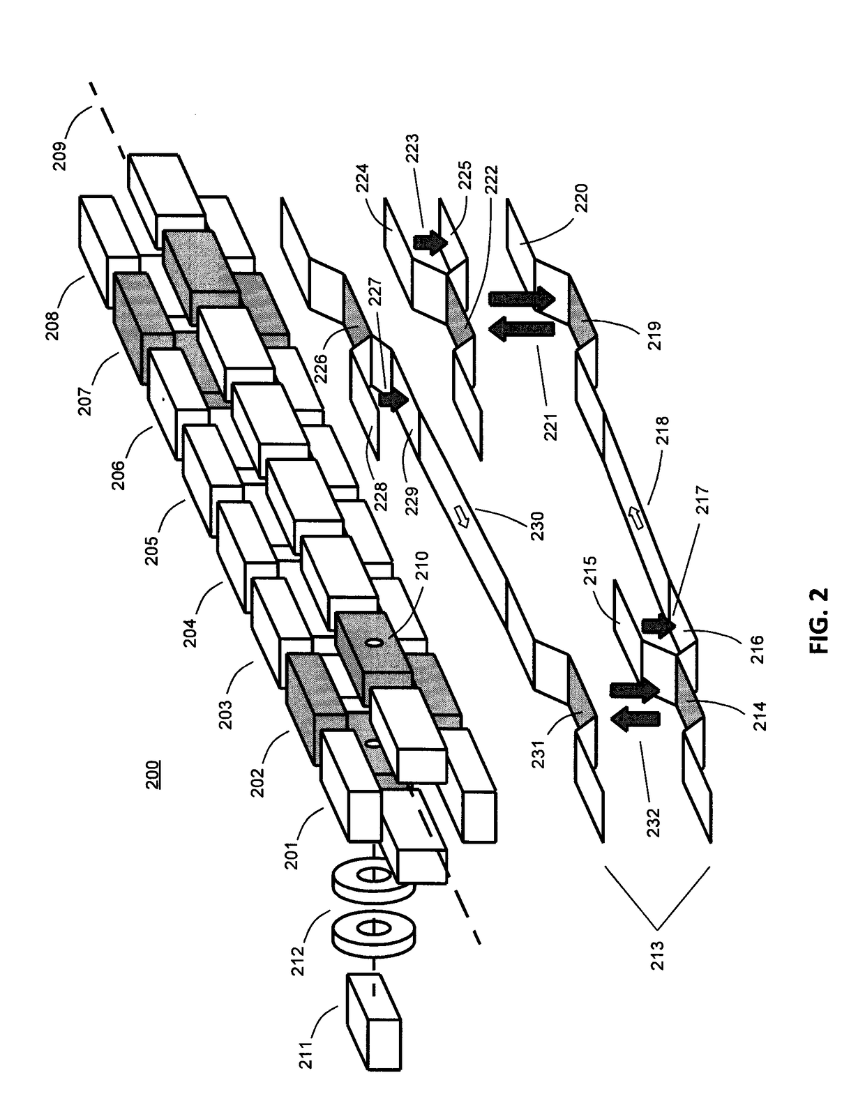 Segmented linear ion trap for  enhanced  ion activation and storage