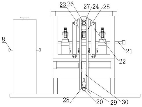 Straightening machine with downward pressing starting point detection function