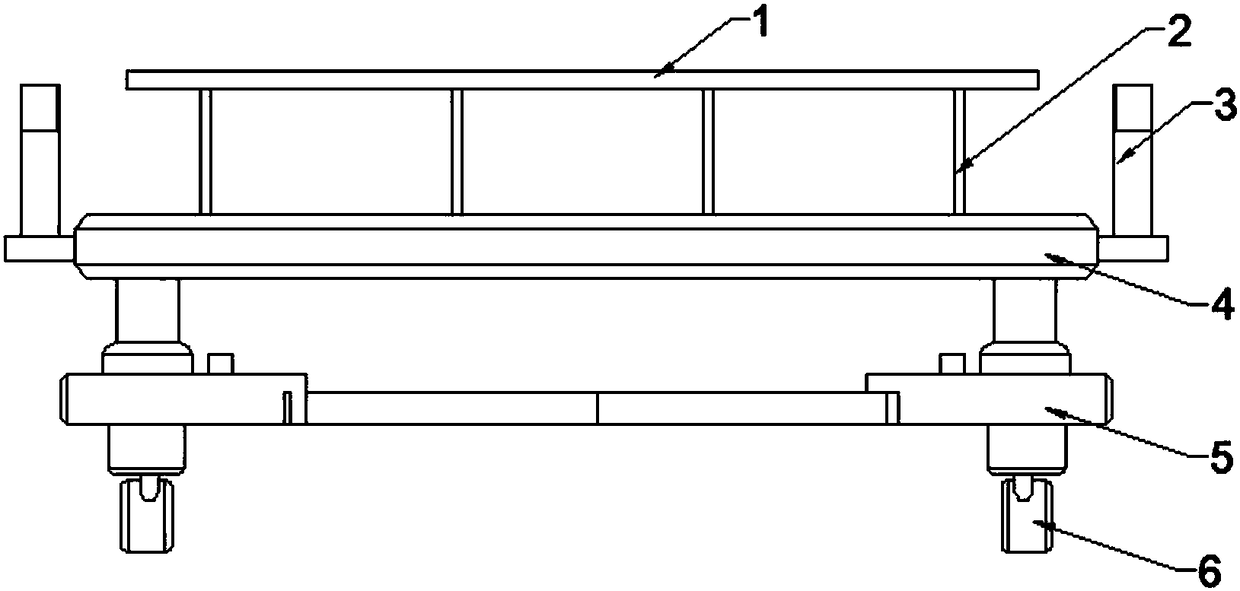 Transport vehicle with height capable of being increased and decreased