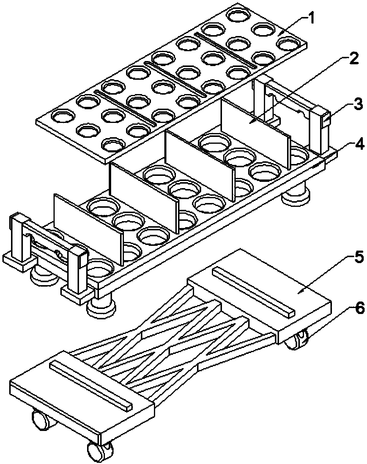 Transport vehicle with height capable of being increased and decreased