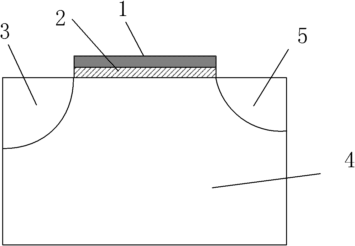 Tunneling field effect transistor with T-shaped grid structure and low power consumption