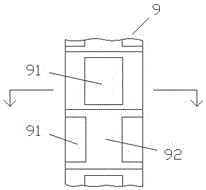 A speed-adjustable exhaust gas treatment device