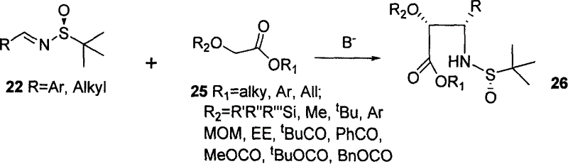 Taxol and its analogue side chain synthesizing method