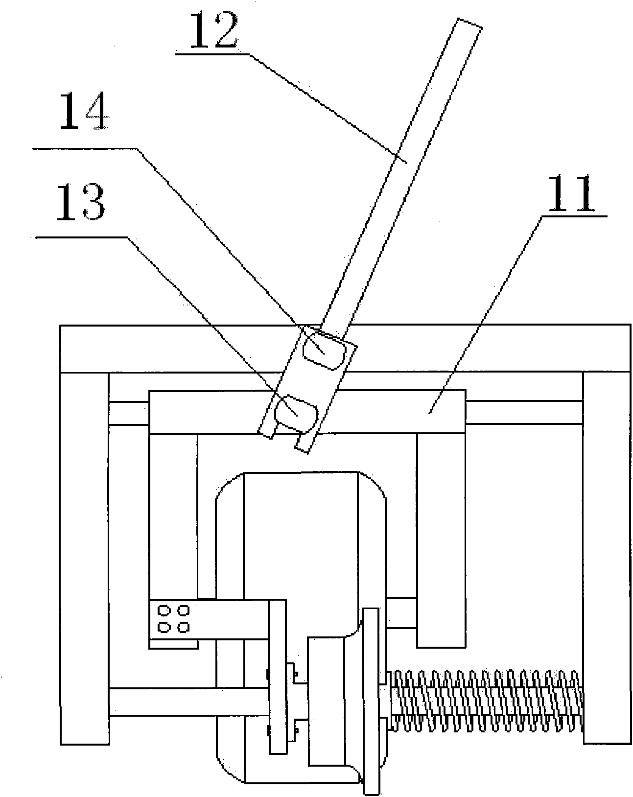 Portable self-adjustment wheel type probe bracket for rail flaw detecting car