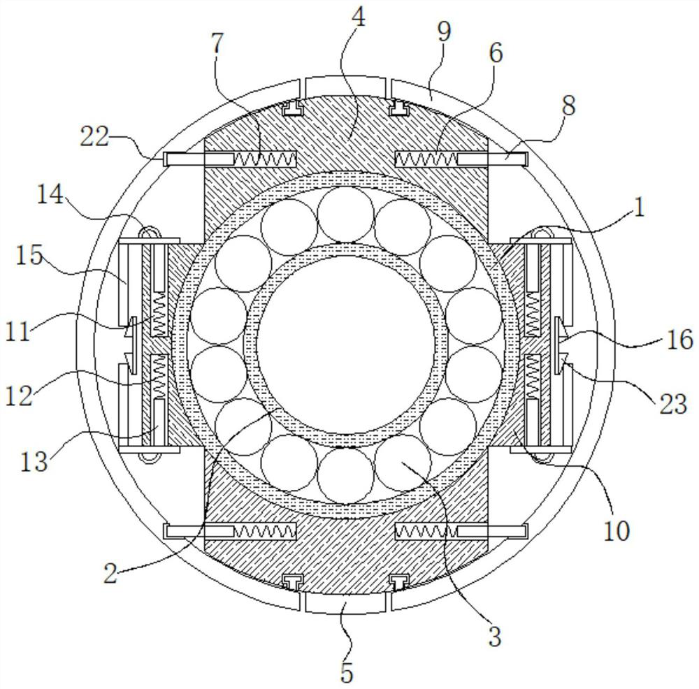 Novel wind power main bearing sealing structure