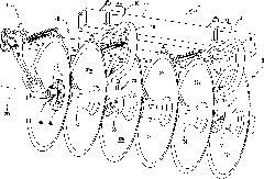 Shaft alignment and anti-corrosion liner for a disk gang