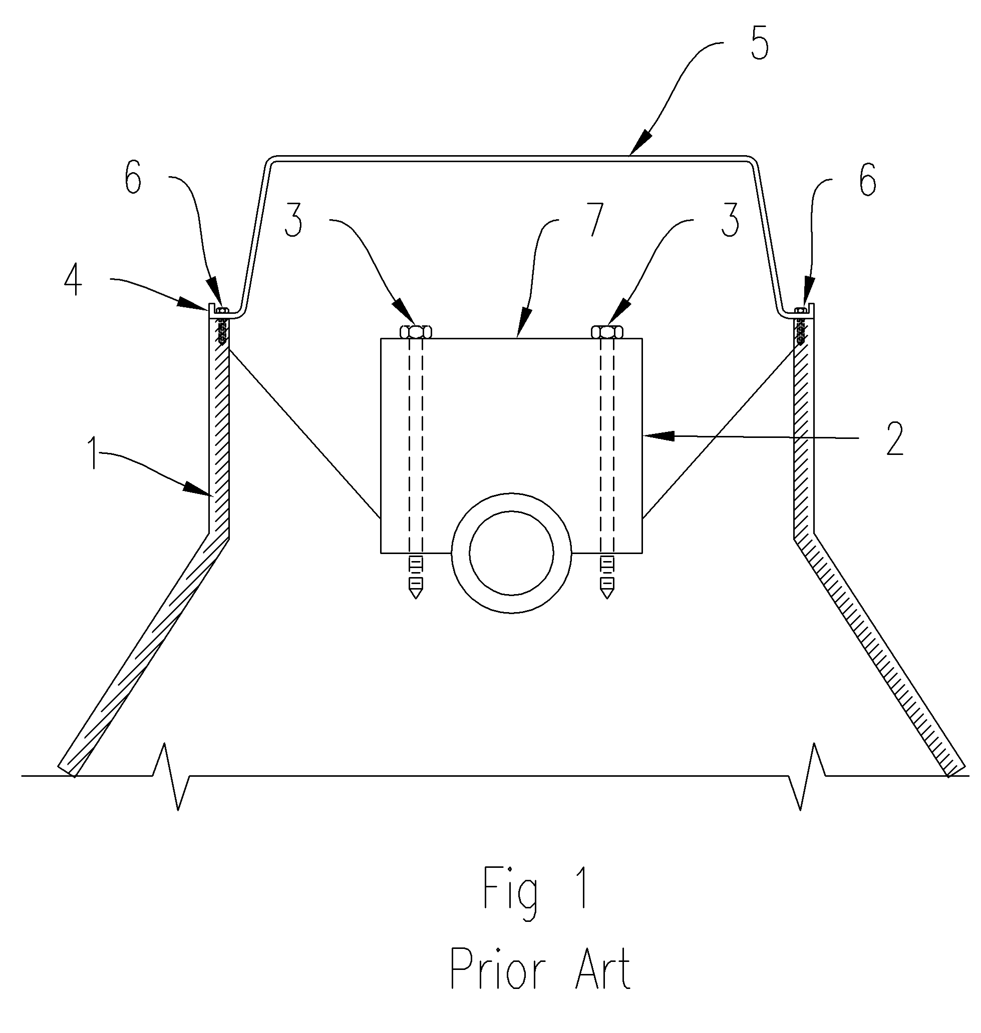 Internal support structure for an internal combustion engine