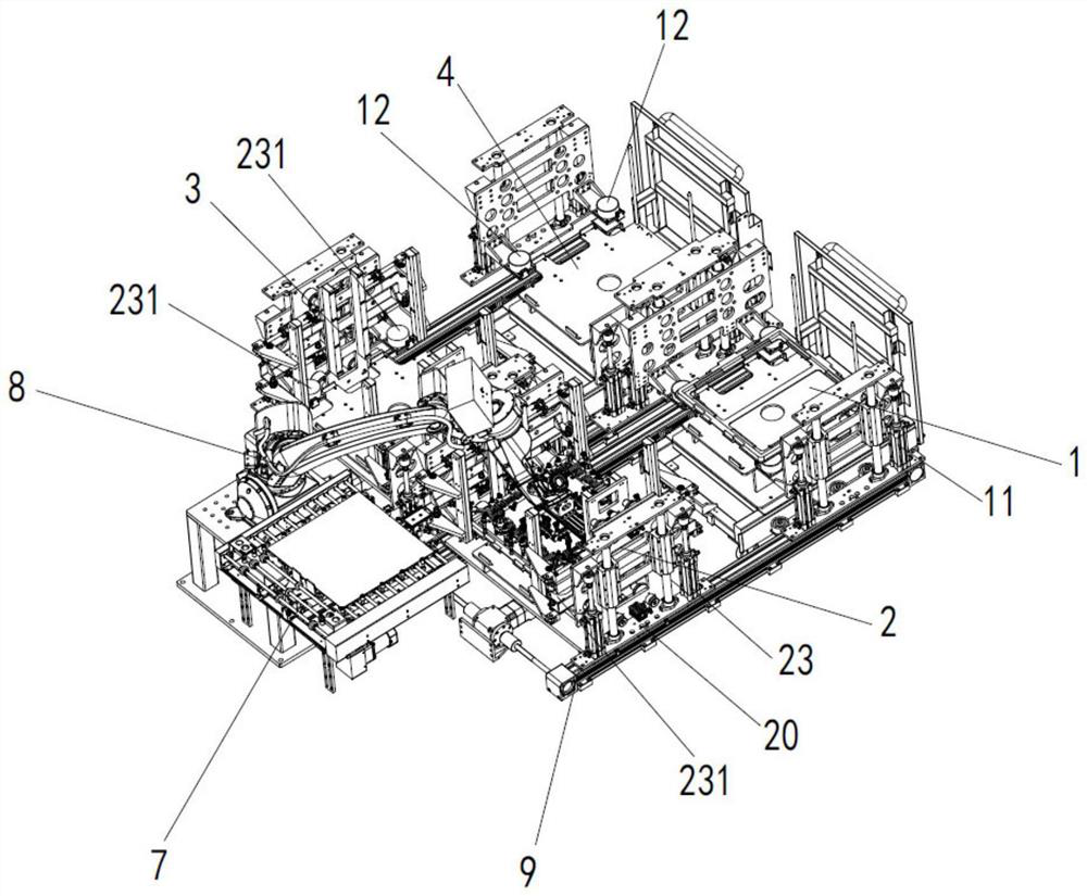 Automatic separating device and separating method for tray