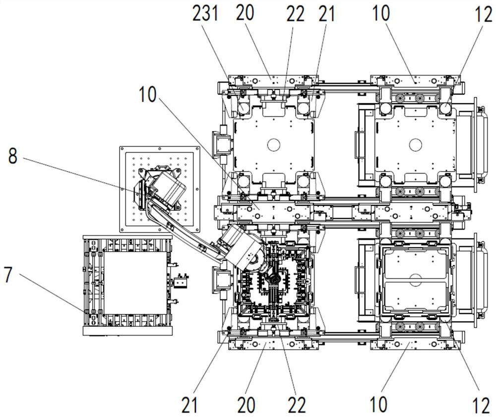 Automatic separating device and separating method for tray