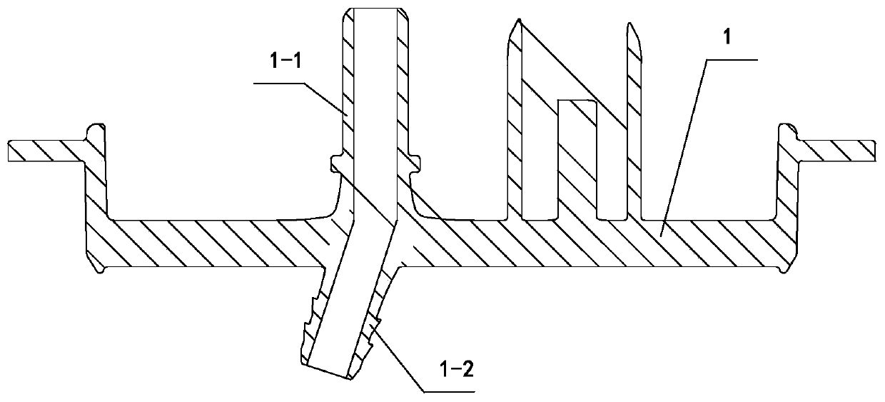 Core pulling device for flange mold