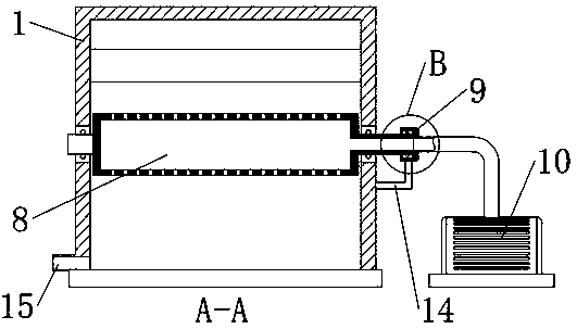 Textile fabric drying device for spinning