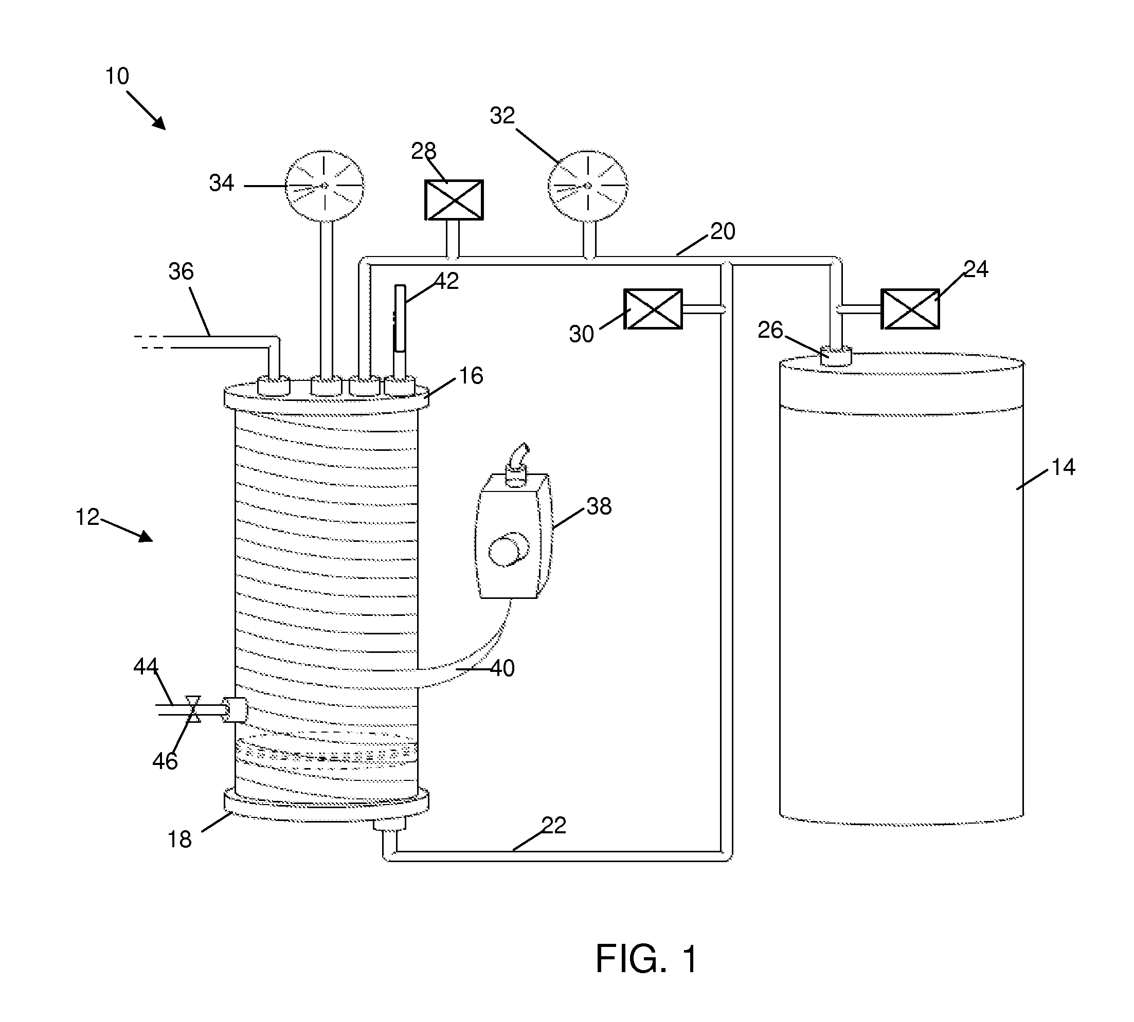 Pressurized and heated testing chamber