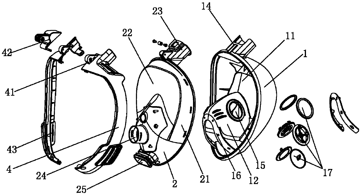 Diving mask with oxygen bottle