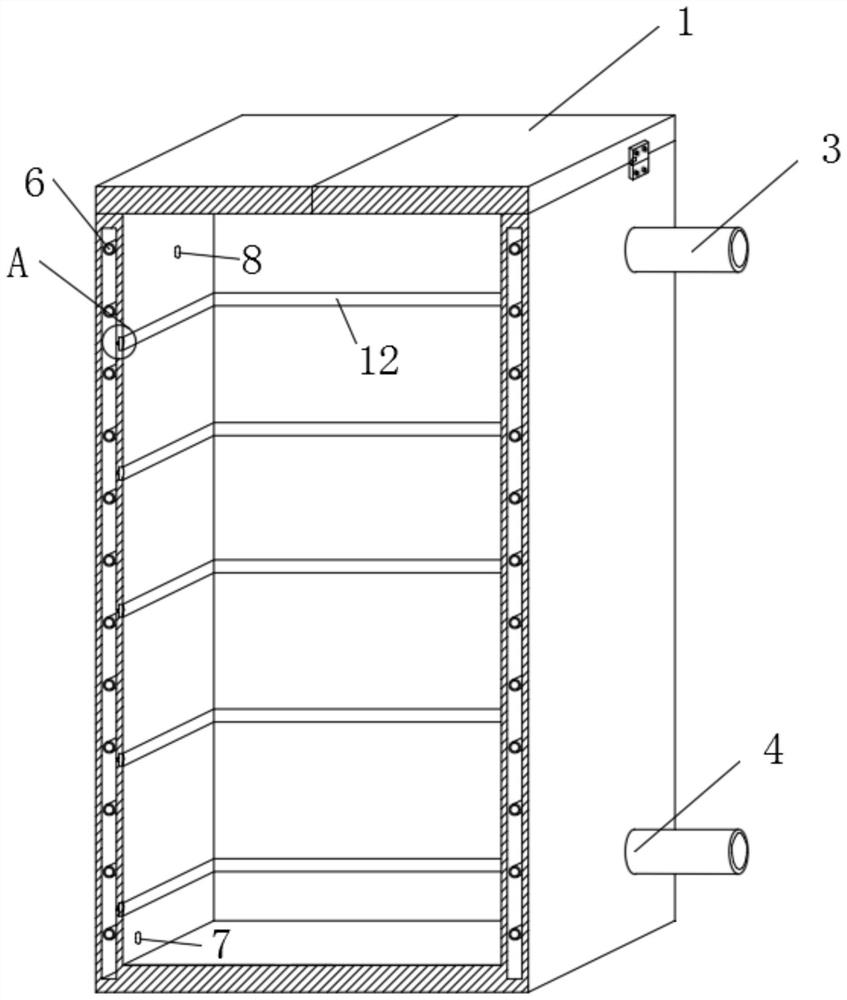 A gelatin storage device with drying components