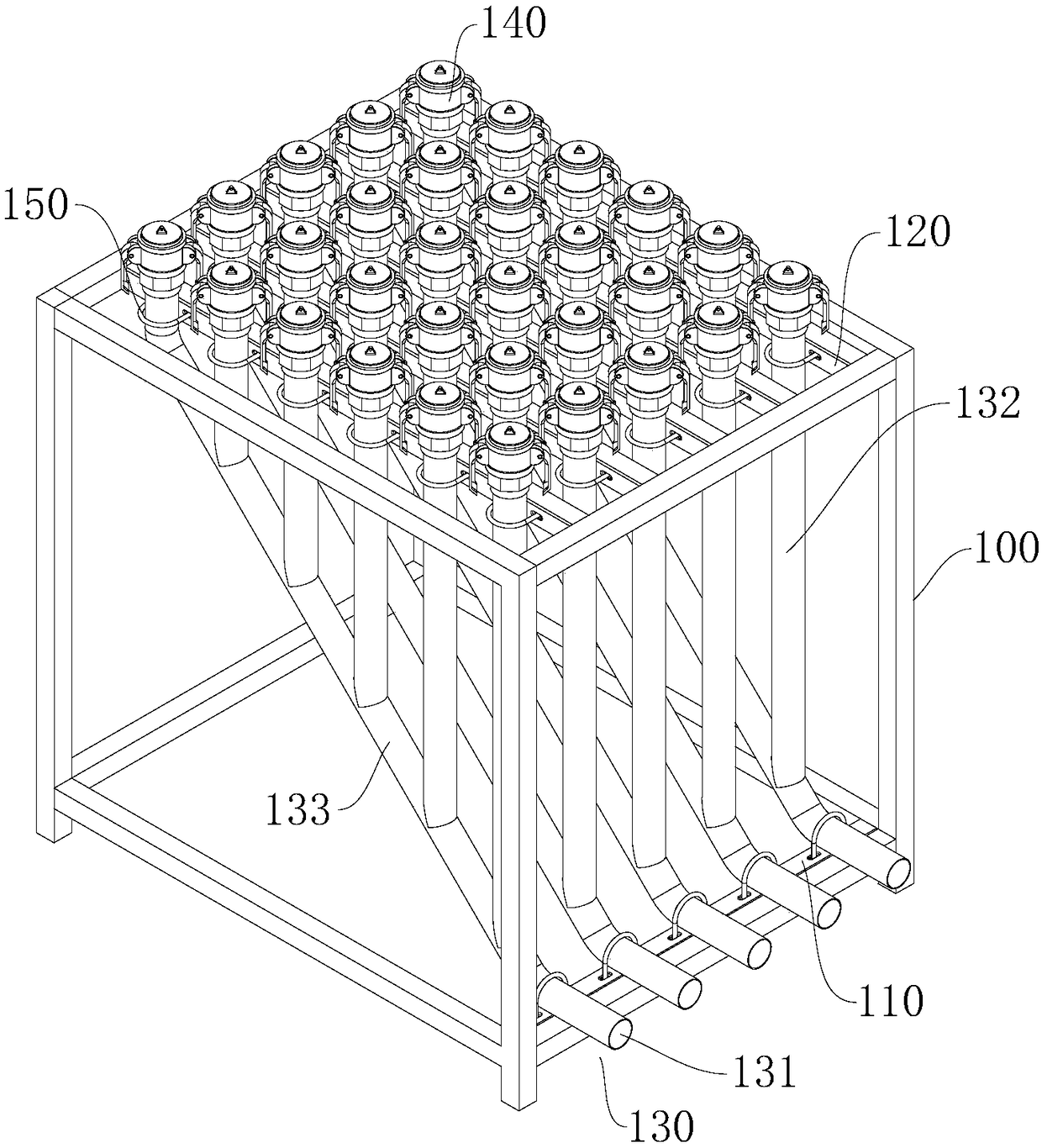 Vacuum material distributor