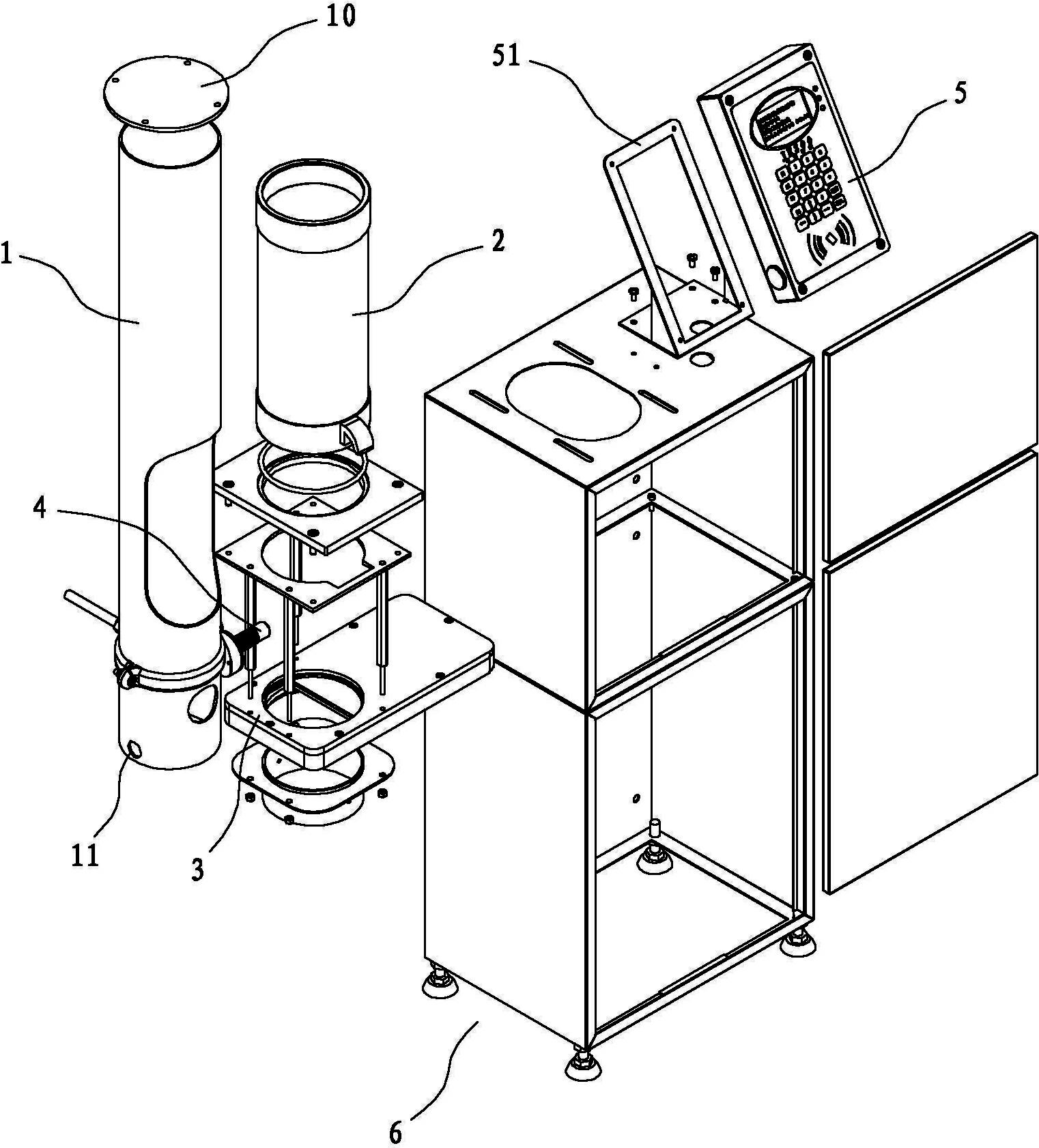 Pneumatic transmission downlink transceiving workstation device and transceiving method