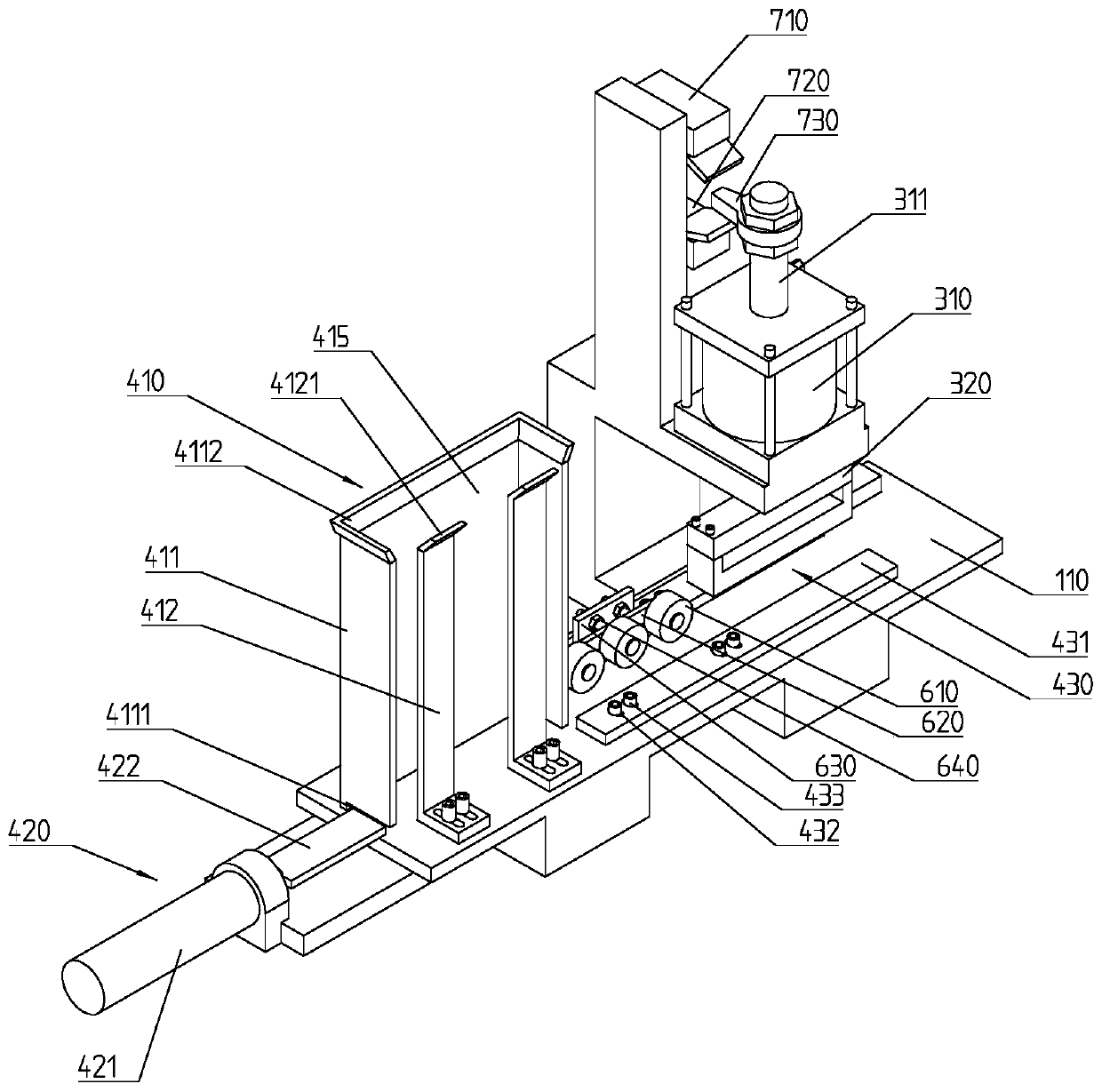 Automatic board surface hot stamping device