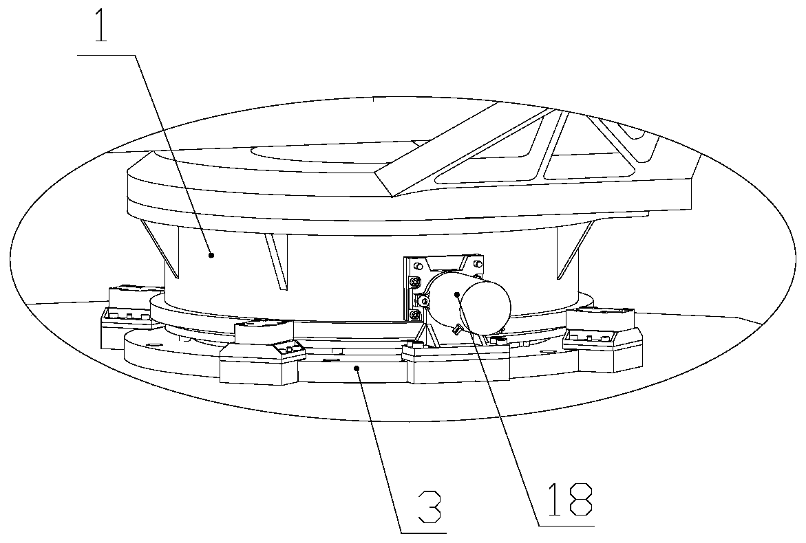 To-ground aiming mechanism used for space camera