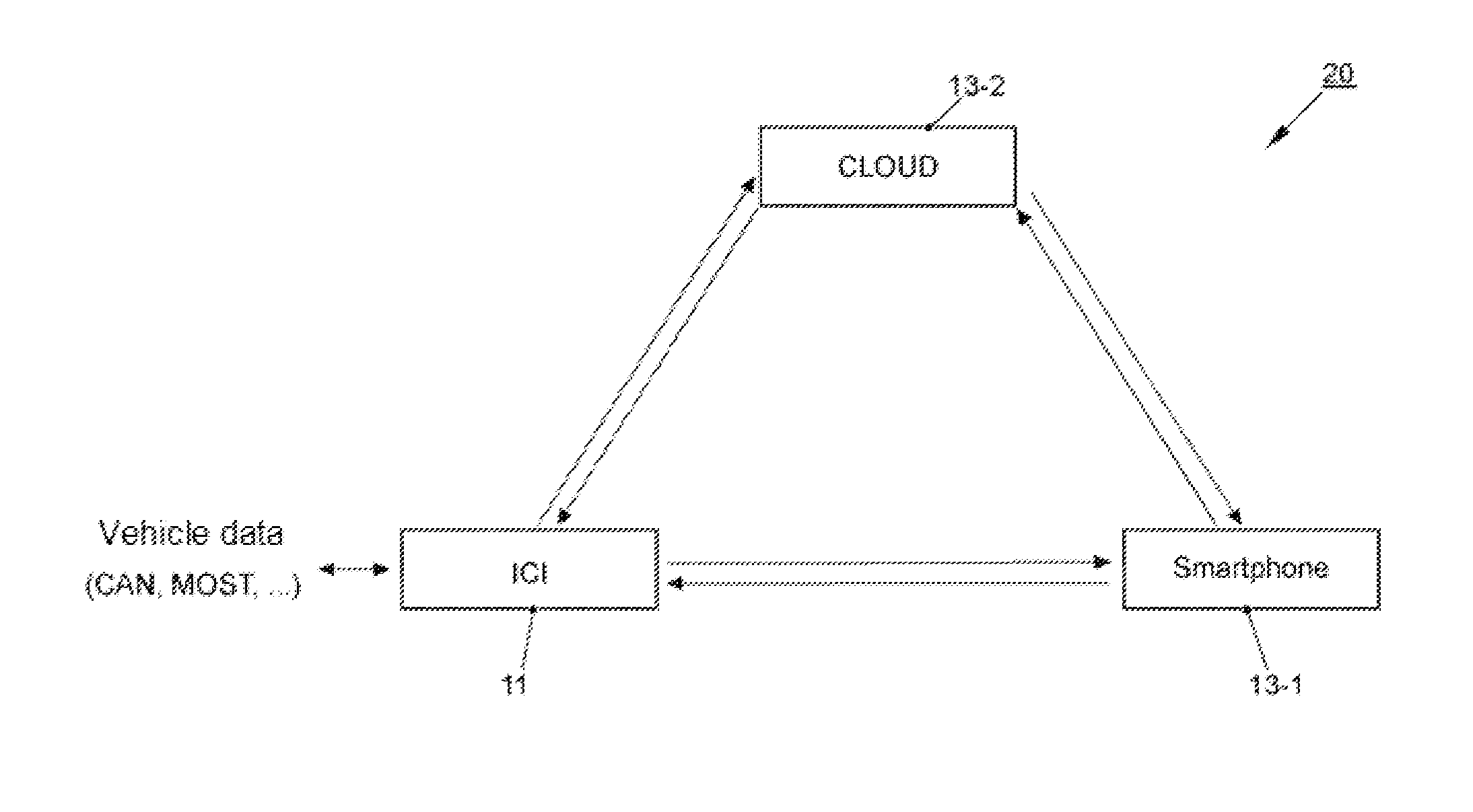 Device and method for providing multimedia data in a motor vehicle