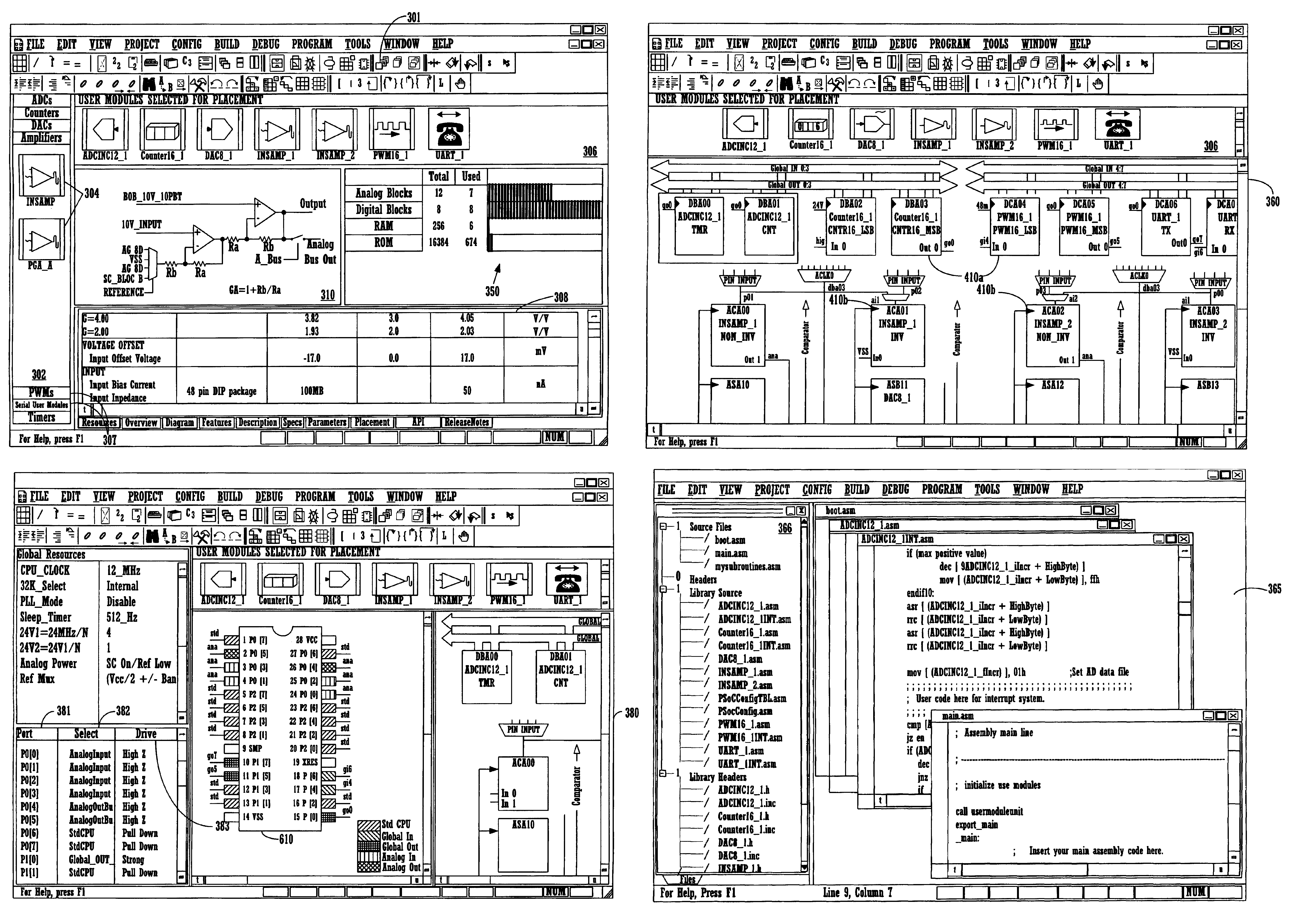 Method for designing a circuit for programmable microcontrollers