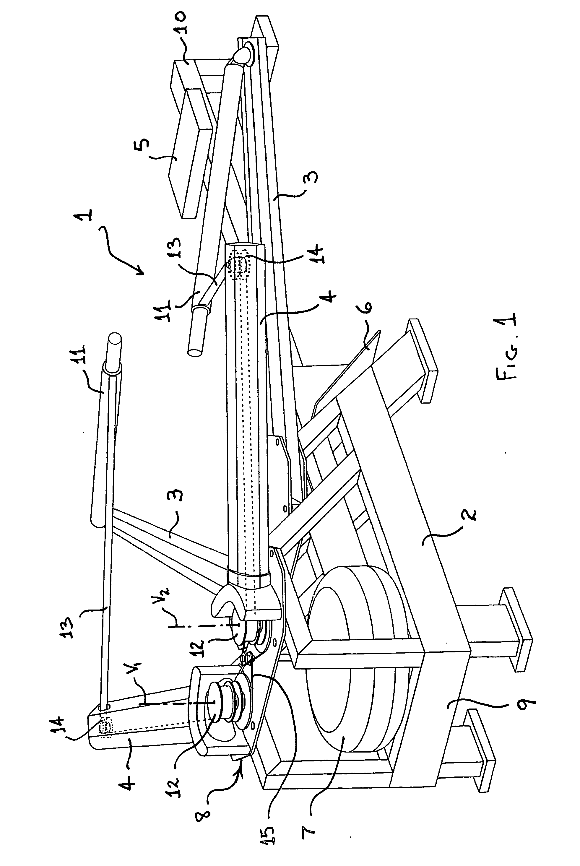 Rowing simulation machine