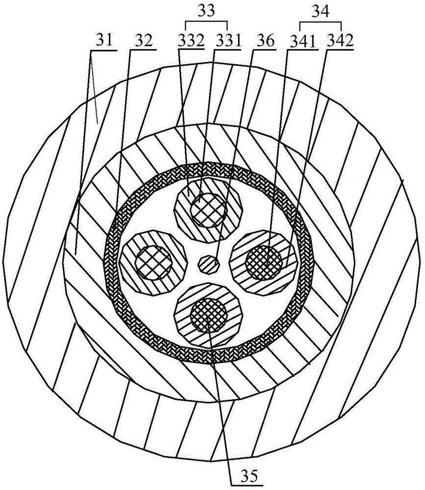 Power signal composite cable