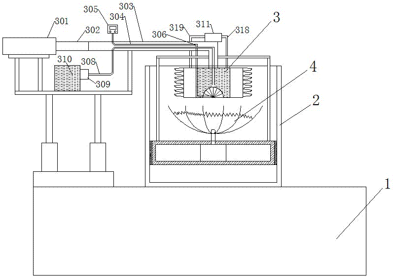 Annular hot-liquid-jet scale cleaning device for barrel body, and cleaning process thereof