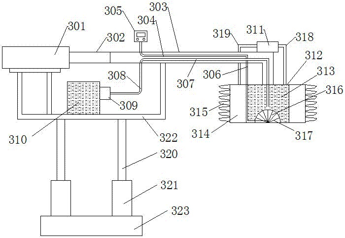 Annular hot-liquid-jet scale cleaning device for barrel body, and cleaning process thereof