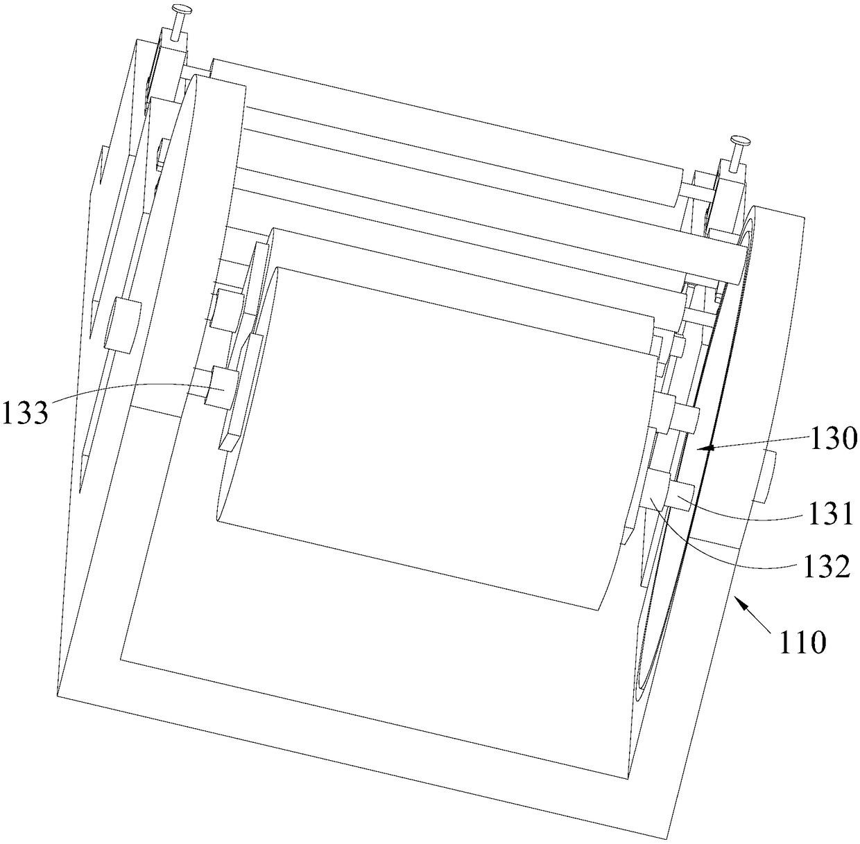 Electronic tag gluing mechanism and coating module