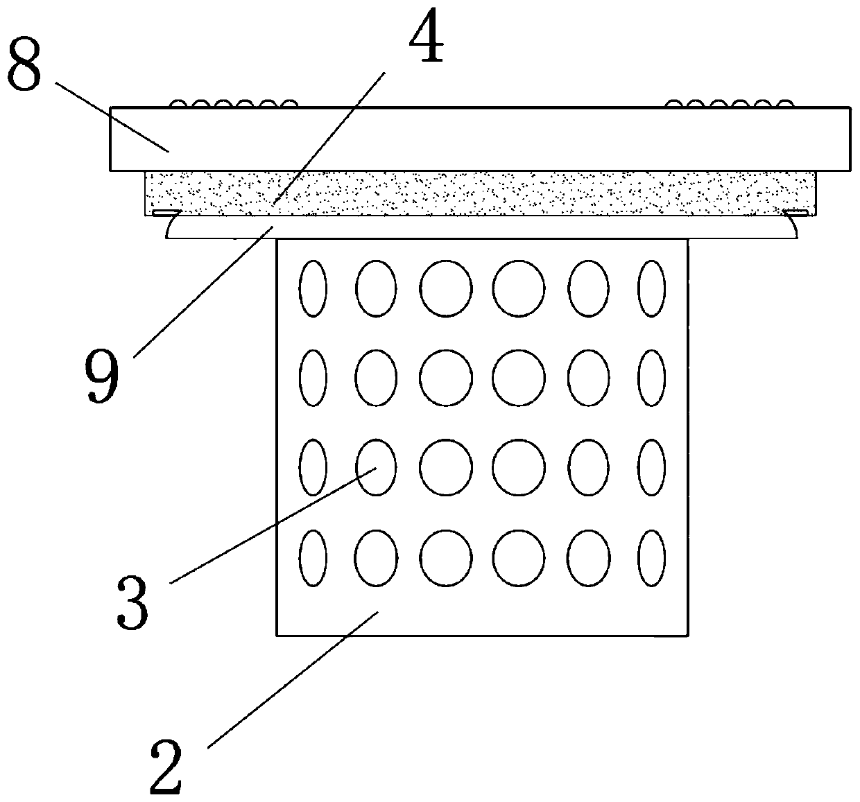 Hydraulic manifold block abutting joint structure