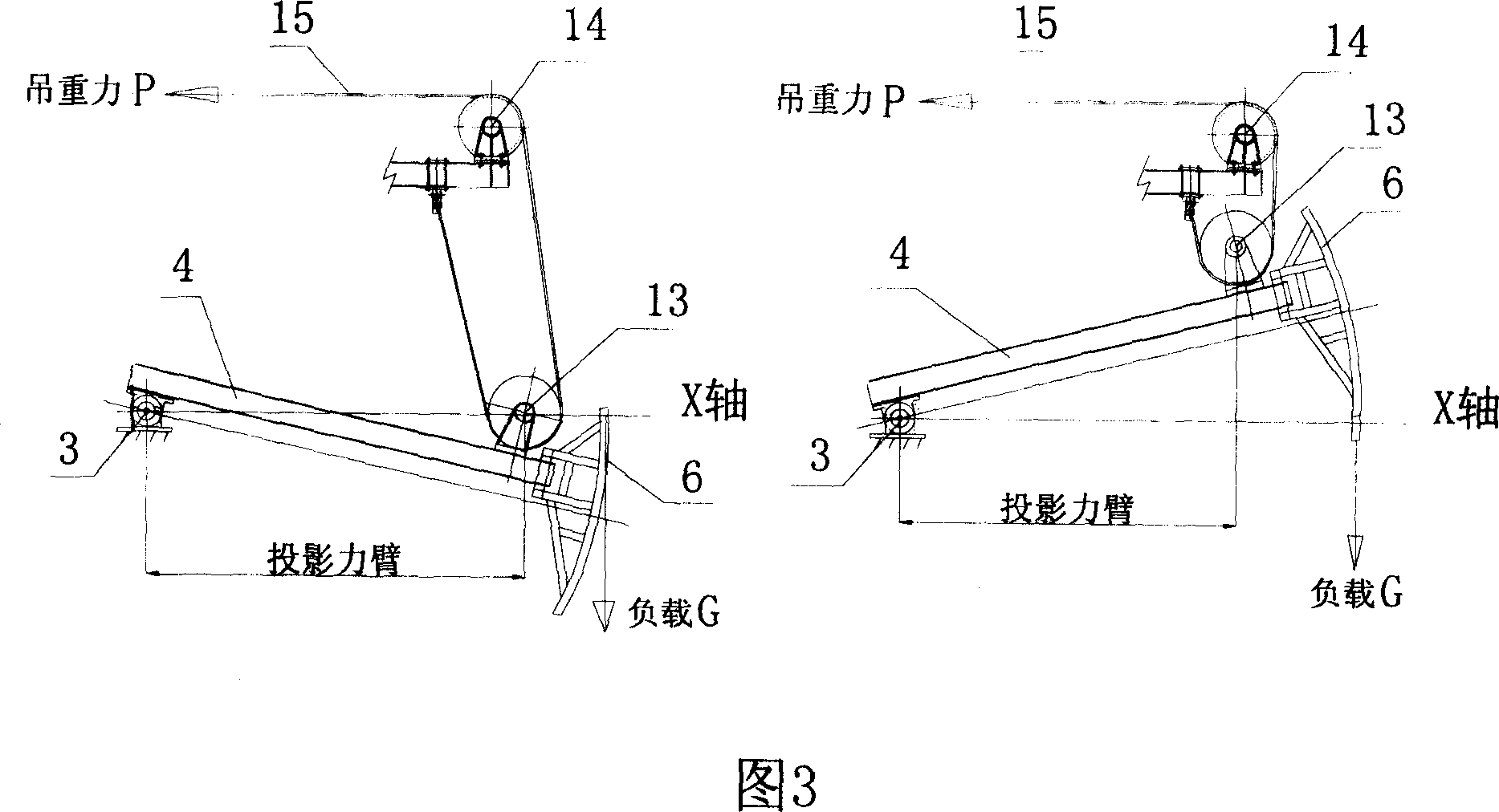 Lifting weight balance beam type oil pump